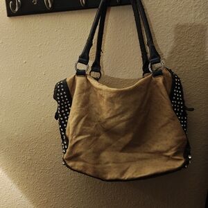 Stylish Black and Tan Women's Bag
